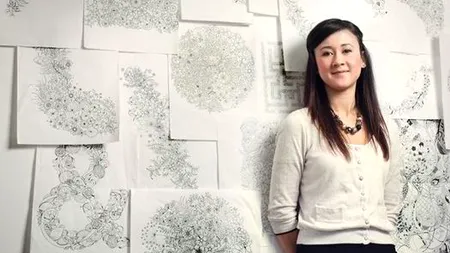 Cum arată cărțile de colorat care îi scapă pe adulți de stres