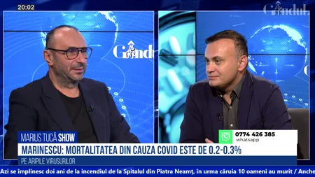 VIDEO | Adrian Marinescu: „Cazurile de COVID-19 nu au dispărut cu totul. Mortalitatea este de circa 0.3%”