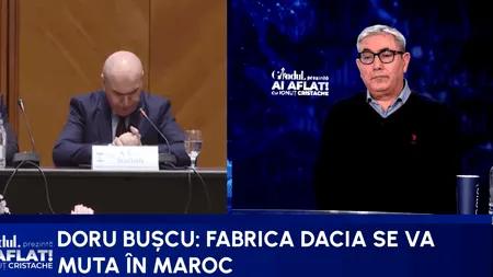 Ritmul de dezvoltare a României, viteza de 40 km la oră a tirurilor pe Valea Oltului. Doru Bușcu: Vestea proastă este că nu vin investitorii