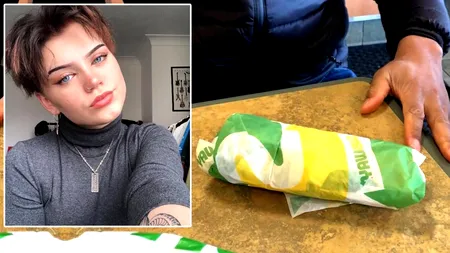 Ce a primit tânăra gravidă din imagine, după ce a comandat online un sandwich de la Subway: 