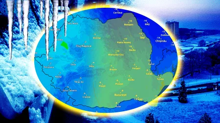 Cod galben de ger în jumătate de țară. Temperaturi de până la -20 de grade și ninsori