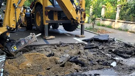 (P) Infrastructură Sector 5. Societatea Infrastructură S5 S.A. a intervenit pe strada Constantin Anastasiu nr.1
