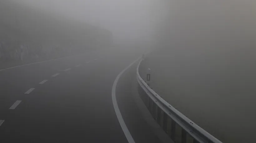 Cod galben de ceaţă în 6 judeţe. Vizibilitate scăzută pe A1 București – Pitești și pe Autostrada Soarelui