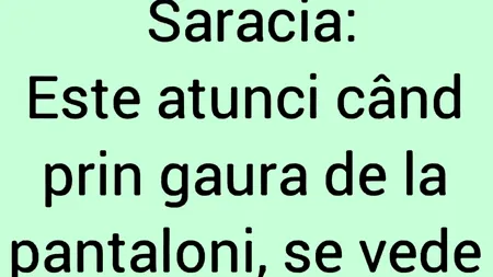 BANCUL ZILEI | Ce este sărăcia, de fapt