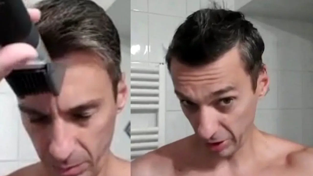 Mircea Badea a arătat cum se tunde singur în baie. S-a filmat, iar imaginile au devenit virale (VIDEO)