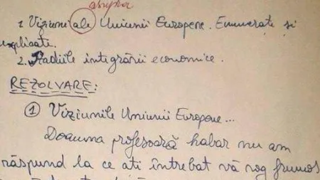 Un student i-a scris profesoarei pe foaia de examen că el îi plătește salariul. Răspunsul acesteia a devenit viral