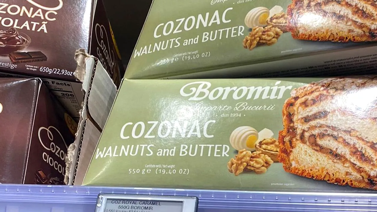 Câți lei costă un cozonac pentru masa de Crăciun în Mega Image, Cora și Carrefour din București