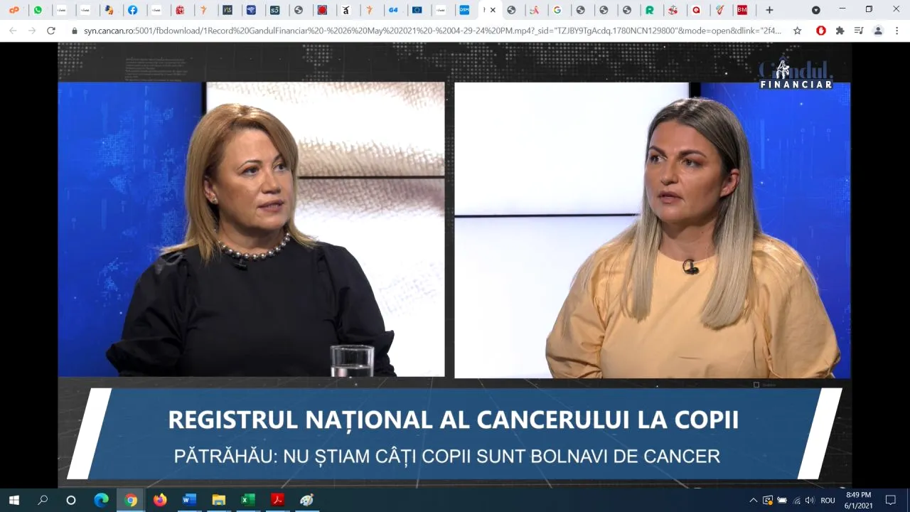EXCLUSIV GÂNDUL FINANCIAR. Registrul Național al Cancerelor la Copil, susținut de un ONG. Alina Pătrăhău, Asociația Dăruiește Aripi: Vrem să vedem care este calitatea vieții acestor copii
