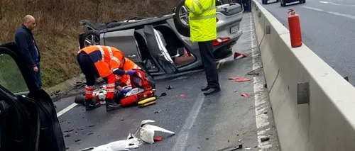 Încă o tragedie pe DN7, în a doua zi de Crăciun | Doi morți și trei răniți, în urma unei coliziuni dintre două mașini