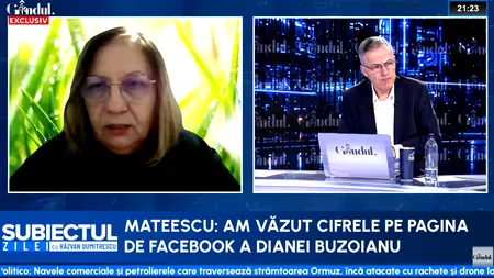 Elena Mateescu, șefa ANM, susține că a primit mesaje de amenințare ca să-și dea demisia după scandalul cu Diana Buzoianu și anunță că va sesiza Poliția