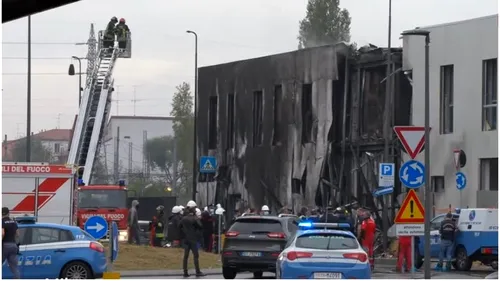 Un avion românesc s-a prăbuşit lângă Milano. Opt persoane au murit, printre care un copil (VIDEO)