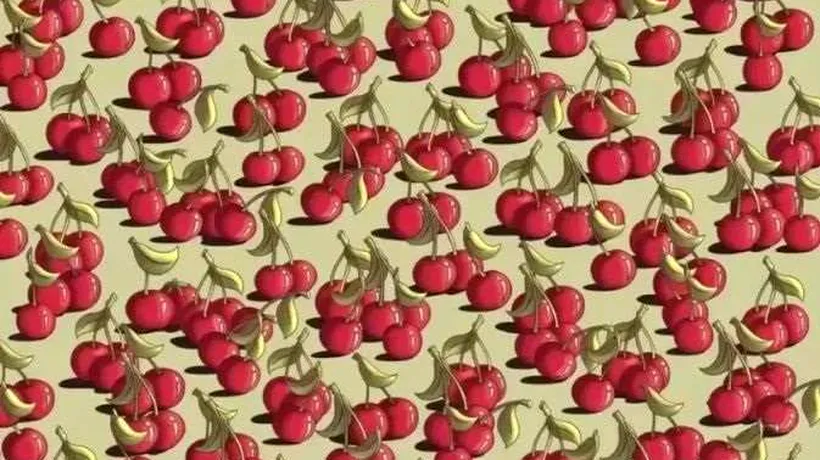 TEST IQ | Iluzia optică a momentului: Găsește roșia ascunsă printre cireșe, în 11 secunde!
