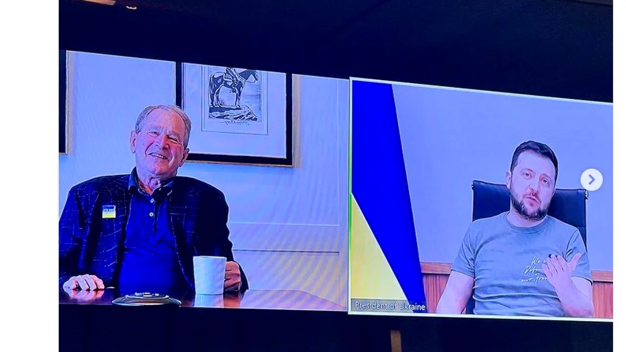 George W. Bush îl numește pe Volodimir Zelenski „Winston Churchill al timpurilor noastre”