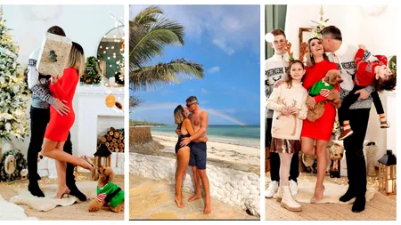 Ela Crăciun, răsfățată de soț și de copii de Valentine's Day