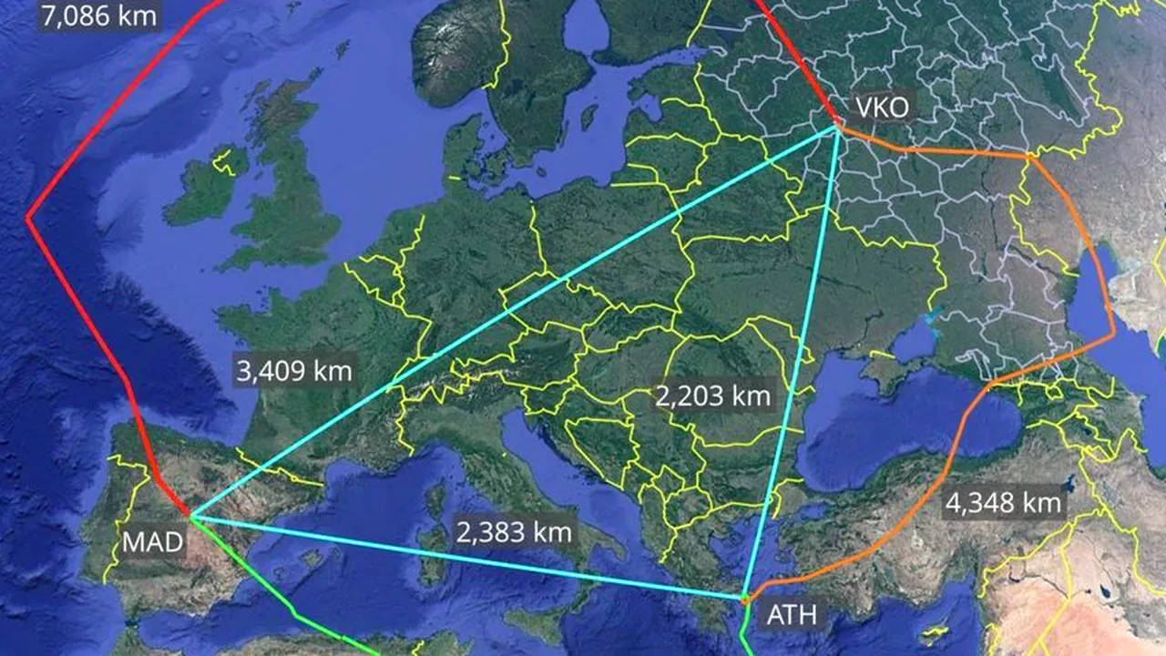 Un avion rusesc a făcut un ocol record de peste 15.000 de km, în urma interdicțiilor de zbor deasupra Europei
