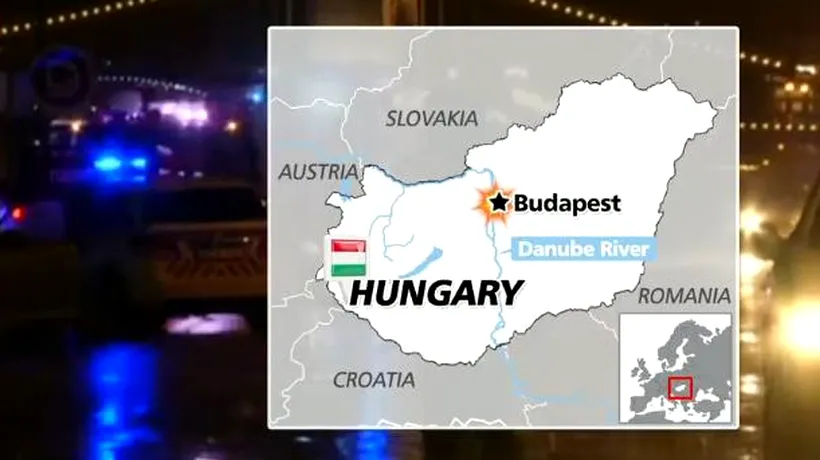 Cel puțin șapte morți și 21 dispăruți după ce o navă s-a scufundat în Dunăre, la Budapesta / Poliția va demara o anchetă - VIDEO
