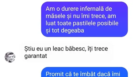 Bancul de sâmbătă | Cum se trateaza durerea de măsele