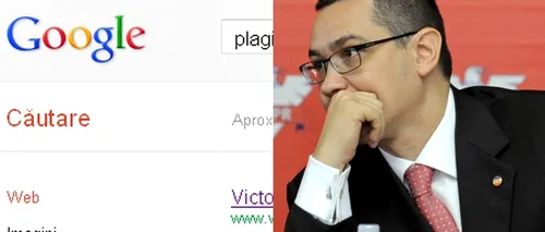 Primul rezultat al căutării PLAGIATOR pe Google