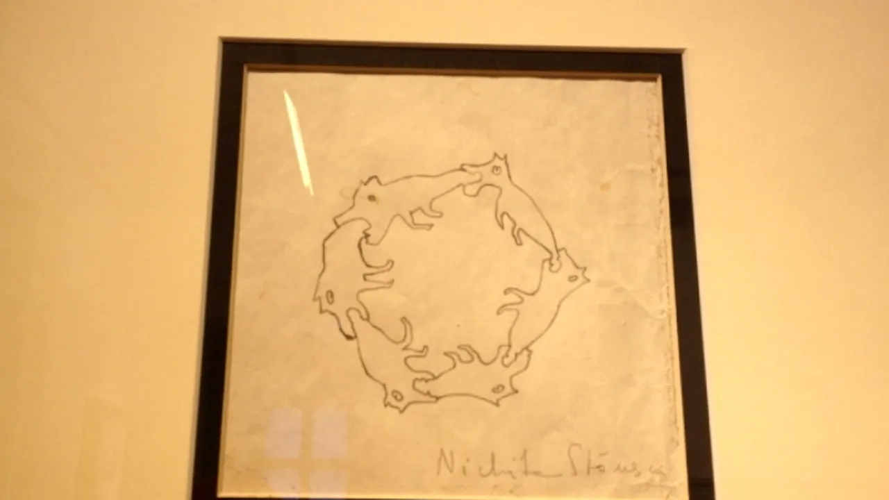 Un desen al lui Nichita Stănescu, vândut la licitație online