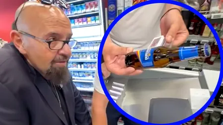 Piedone a cumpărat o bere Timișoreana din Mega Image, la 