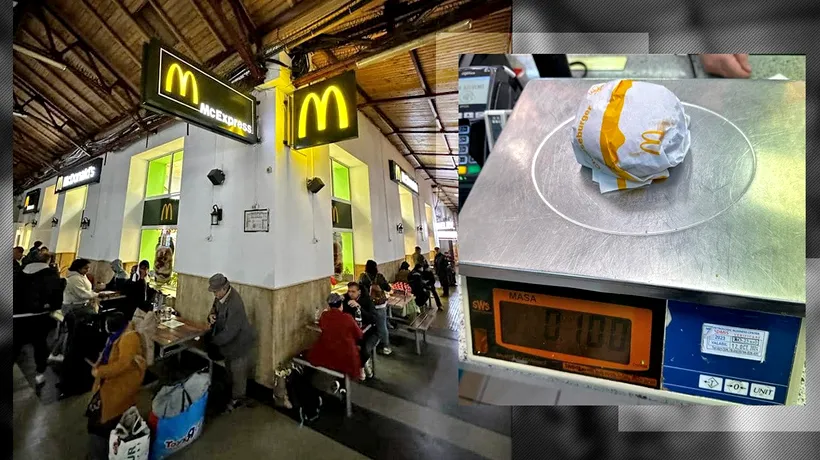 La restaurantul McDonald’s de la Gara de Nord porțiile erau mai mici decât ce se declara în meniu. Horia Constantinescu: „Se gândeau la sănătatea dvs”