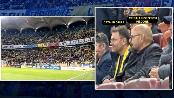 Drulă și Piedone, umăr la umăr în tribună, la meciul România – Austria. Ce au discutat cei doi despre Primăria Capitalei