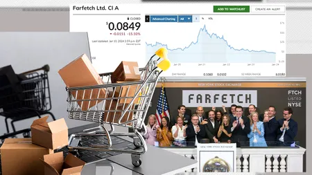 Mărirea și decăderea platformei-gigant de fashion Farfetch. Ce valoare de piață are la aproape o lună de la suspendarea de pe Bursa de la New York