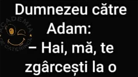 BANCUL ZILEI | Coasta lui Adam