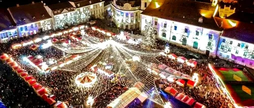 Pandemia de COVID-19 a anulat tradiționalul Târg de Crăciun de la Sibiu. Cum au fost aprinse luminile de sărbători