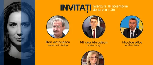 Dan Antonescu, expert criminolog, se află printre invitații Emmei Zeicescu la ediția GÂNDUL LIVE de miercuri, 18 noiembrie 2020, de la ora 11.30