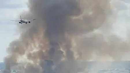 Incendiu uriaș pe aeroportul Heathrow din Londra