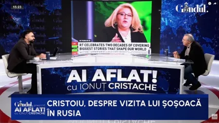 Suveranismul, compromis de Diana Șoșoacă. Ion Cristoiu: „Nu merge că tu ești grădina Maicii Domnului”