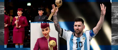 FOTO-VIDEO - Cine este românca ce a ținut trofeul pentru cel mai bun jucător, oferit lui Lionel Messi, la ceremonia de premiere de la finala Cupei Mondiale din Qatar