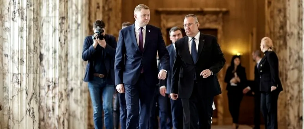 Președintele Parlamentului Letoniei, primit la Palatul Victoria de Nicolae CIUCĂ