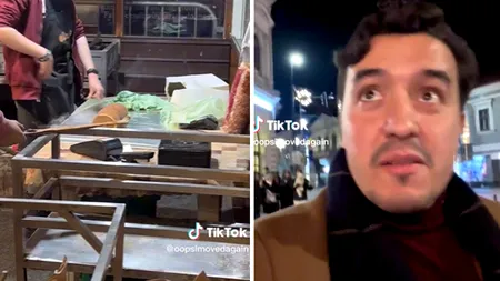 Cum a reacționat acest turist din SUA, după ce a văzut cum se prepară kurtos colac la Târgul de Crăciun din Cluj-Napoca