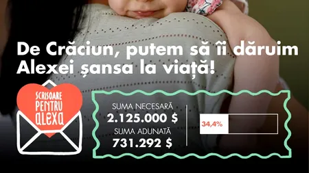 Petrecere cu donații pentru Alexa, fetița diagnosticată cu o boală rară care are nevoie de cel mai scump vaccin din lume/ S-au strâns peste 700.000 de dolari din 2,1 milioane de dolari - costul tratamentului