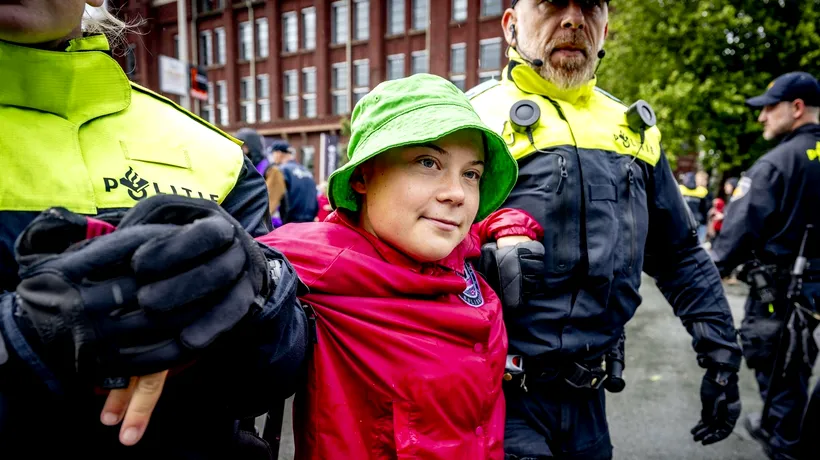 Greta Thunberg a fost ARESTATĂ în Danemarca. Activista PROTESTA împotriva războiului din GAZA