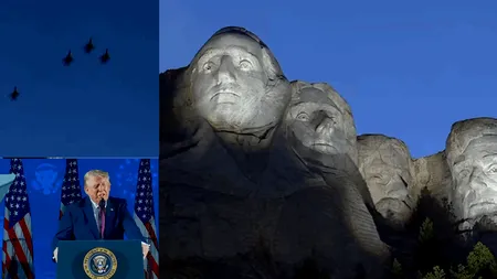 Trump, într-un discurs istoric la Muntele Rushmore când SUA împlinesc 250 de ani: „Suntem cea mai puternică și liberă națiune de pe glob”