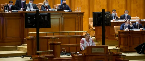 Diana Șoșoacă, ironii de la tribuna Parlamentului: ”Domnule <i class='ep-highlight'>Orban</i>, nu știam că știți să numărați până la 1 minut”