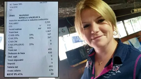 Ce s-a întâmplat cu Angelica din Vălenii de Munte, croitoreasa care și-a făcut public fluturașul de salariu de 23 de lei