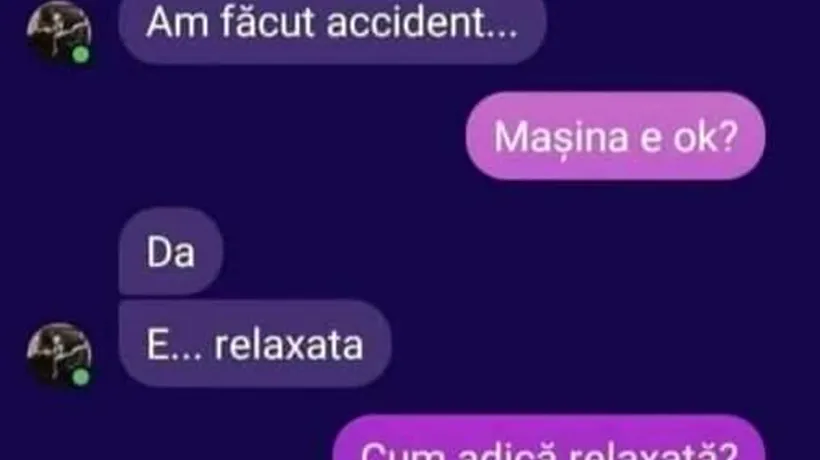 BANCUL ZILEI | „Am făcut accident!