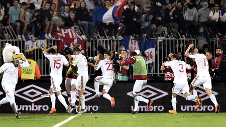 Președintele UEFA, Michel Platini, despre Serbia-Albania: Imaginați-vă că sub dronă ar fi fost o bombă. GALERIE FOTO cu incidentele