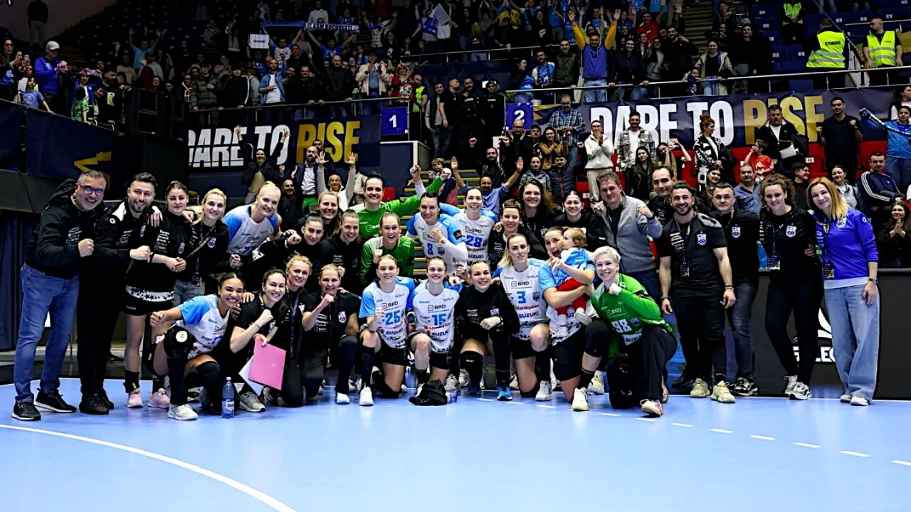 Duel românesc în Liga Campionilor: Rapid - CSM București 24-34. Declarație dură Omoregie: „Asta ne va aduce numai victorii”