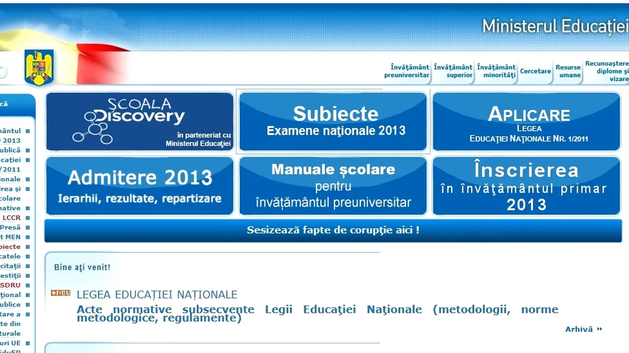 REZULTATE EVALUARE NAȚIONALĂ 2013, după contestații, pe EDU.RO