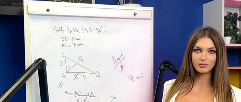 Cea mai PROVOCATOARE profesoară din România. Cum predă îmbrăcată, matematică, Loredana din Iași