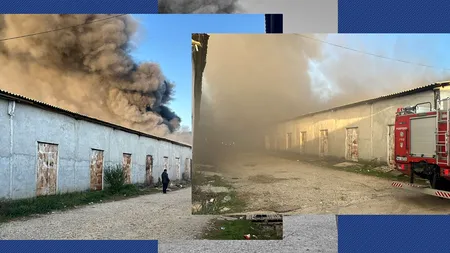 Alertă EXTREMĂ. Incendiu devastator în Voluntari, Ilfov. Un depozit este MISTUIT de flăcări. Șoferii sunt rugați să evite zona