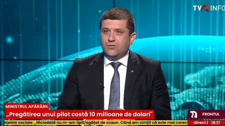 Ministrul Apărării dezvăluie cât costă pregătirea unui pilot de F-16