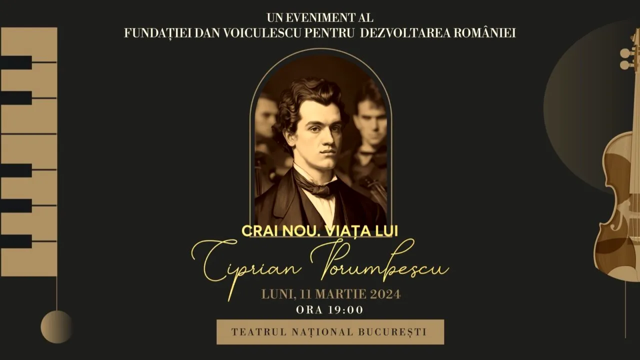PREMIERĂ pe scena TNB. Spectacol de excepție „Crai nou. Viața lui Ciprian Porumbescu” / Invitat special, strănepoata celebrului compozitor
