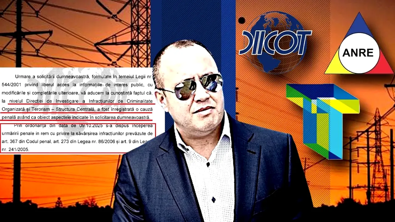 DIICOT cercetează un mare furnizor de energie pentru spălare de bani prin creșterea artificială a prețurilor la electricitate. Patru firme din grupul TINMAR, implicate