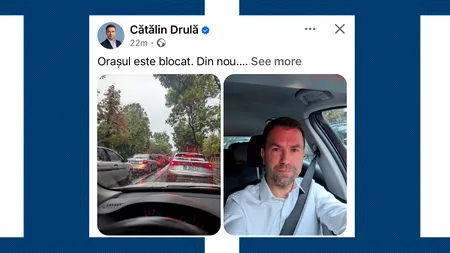 Drulă se plânge că Bucureștiul este blocat. Îi reamintim domnului Drulă că orașul a fost condus 5 ani de Nicușor Dan, cel care a promis că REZOLVĂ problema traficului și cel care îl sprijină ACUM în eforturile de candidatură